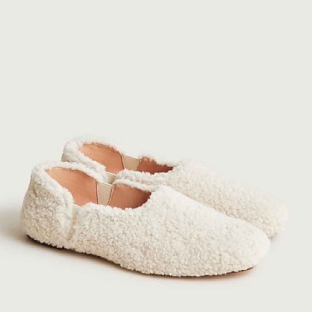 NWT J.Crew Sherpa Loafers